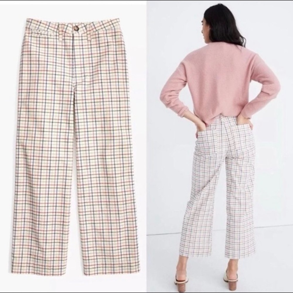 Madewell Emmett Wide-Leg Crop Rainbow Size 28